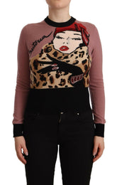 Dolce & Gabbana Pink Cashmere Crewneck Sartoria Pullover Sweater -   -  Dolce & Gabbana.